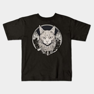 symbolism cat art pt6 Kids T-Shirt